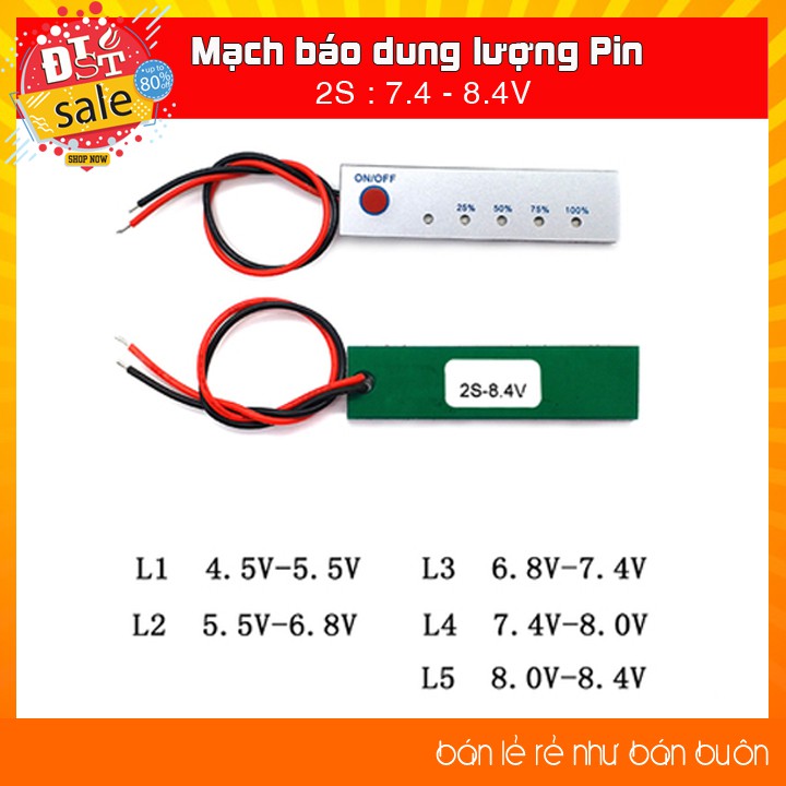 Mạch Báo Pin 1S 2S 3S 4S 5S 6S 7S 8S ✅ [RẺ NHẤT VIỆT NAM ] ⚡