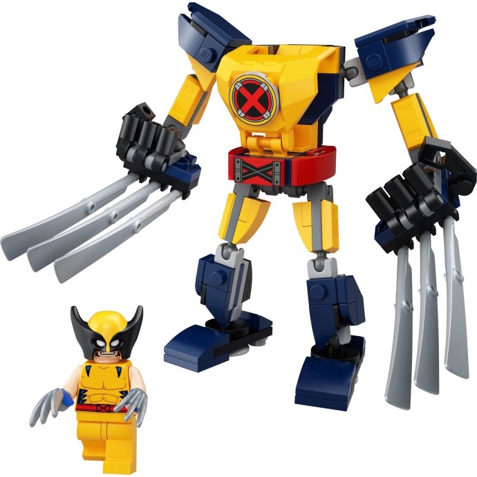 76202 Đồ chơi lắp ráp Iego Marvel Super Heroes X-Men Wolverine Mech Armor - Áo giáp người sói.