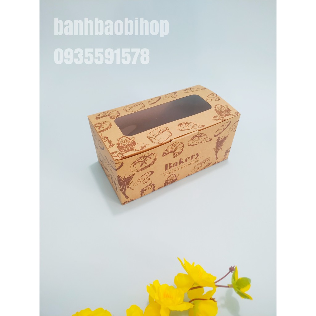 Hộp Giấy Bánh Mì Hoa Cúc/ 100 hộp