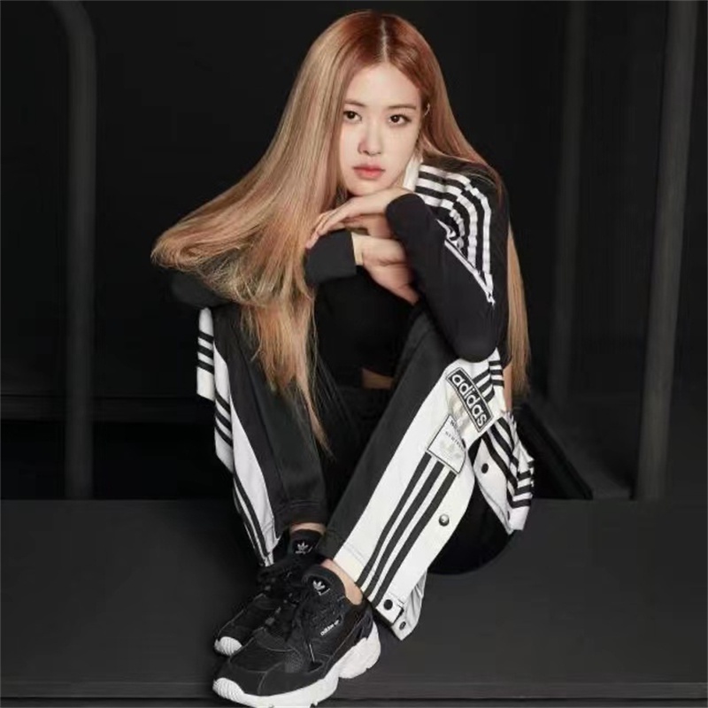 Quần Thể Thao Adidas Dệt Kim Dáng Suông Co Giãn Tốt Thời Trang Cho Cặp Đôi