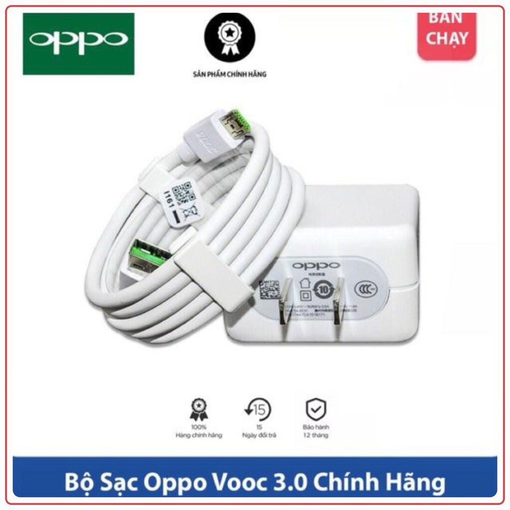 ❤️ CHÍNH HÃNG❤️ Bộ Sạc Nhanh OPPO VOOC R15 - 5V 4A - Cam kết loại xịn - Bảo hành 6 tháng - SẠC OPPO F9, F11