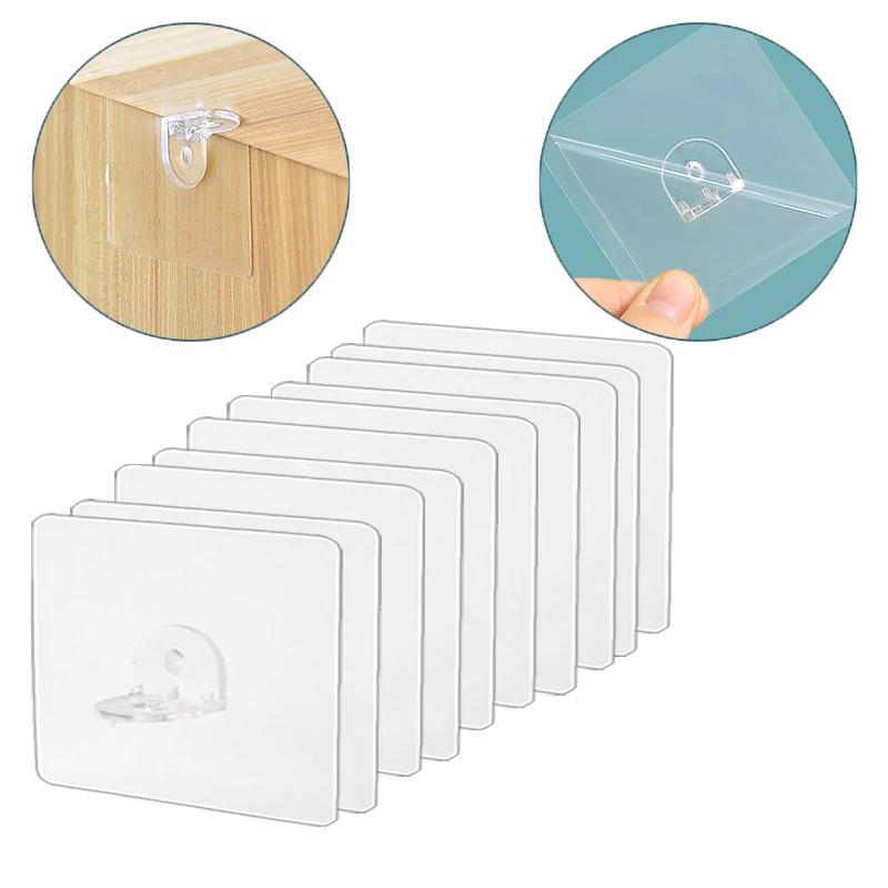 Set 5 Móc Dán Tường Trong Suốt Chống Thấm Nước