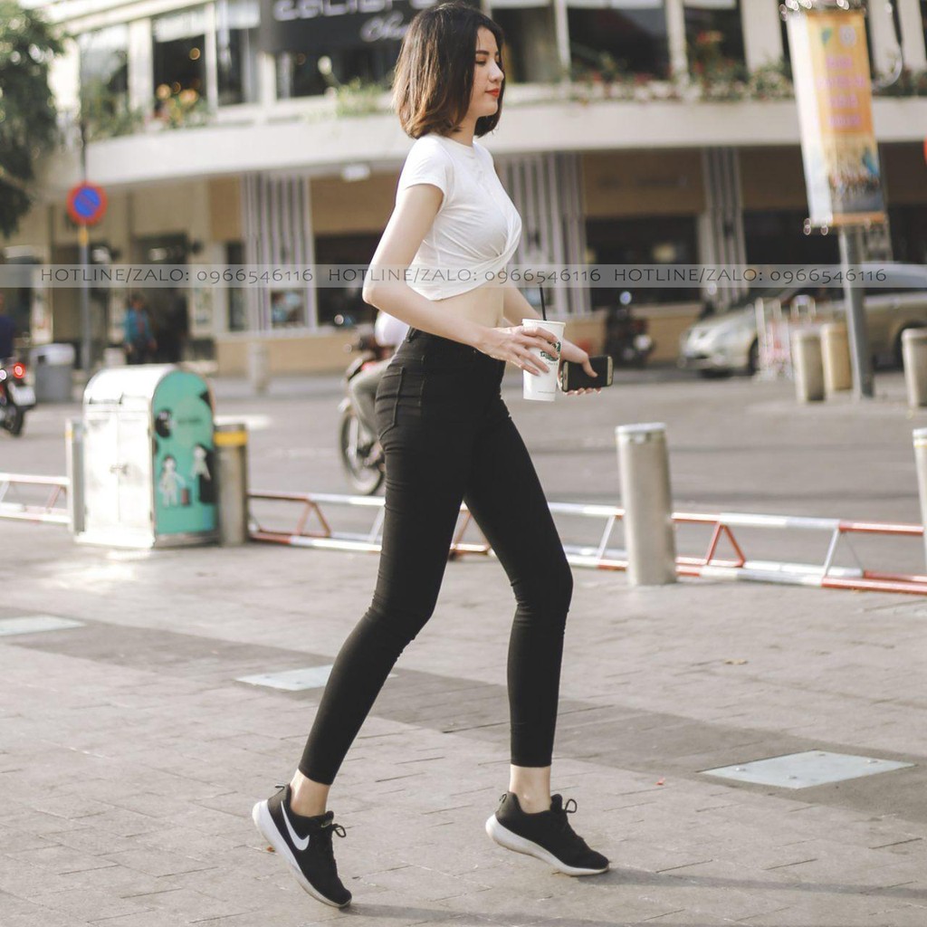 [GIÁ HỦY DIỆT] Quần Legging Khóa Kéo Có 1 Khuy - Bigsize 75kg