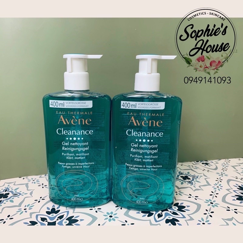 400ml - Sữa rửa mặt cho da dầu mụn Avene Cleanance