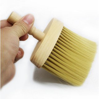 Chổi quét tóc, quét cổ Barber cán gỗ