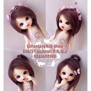 Tóc lông thú búp bê BJD - 14cm