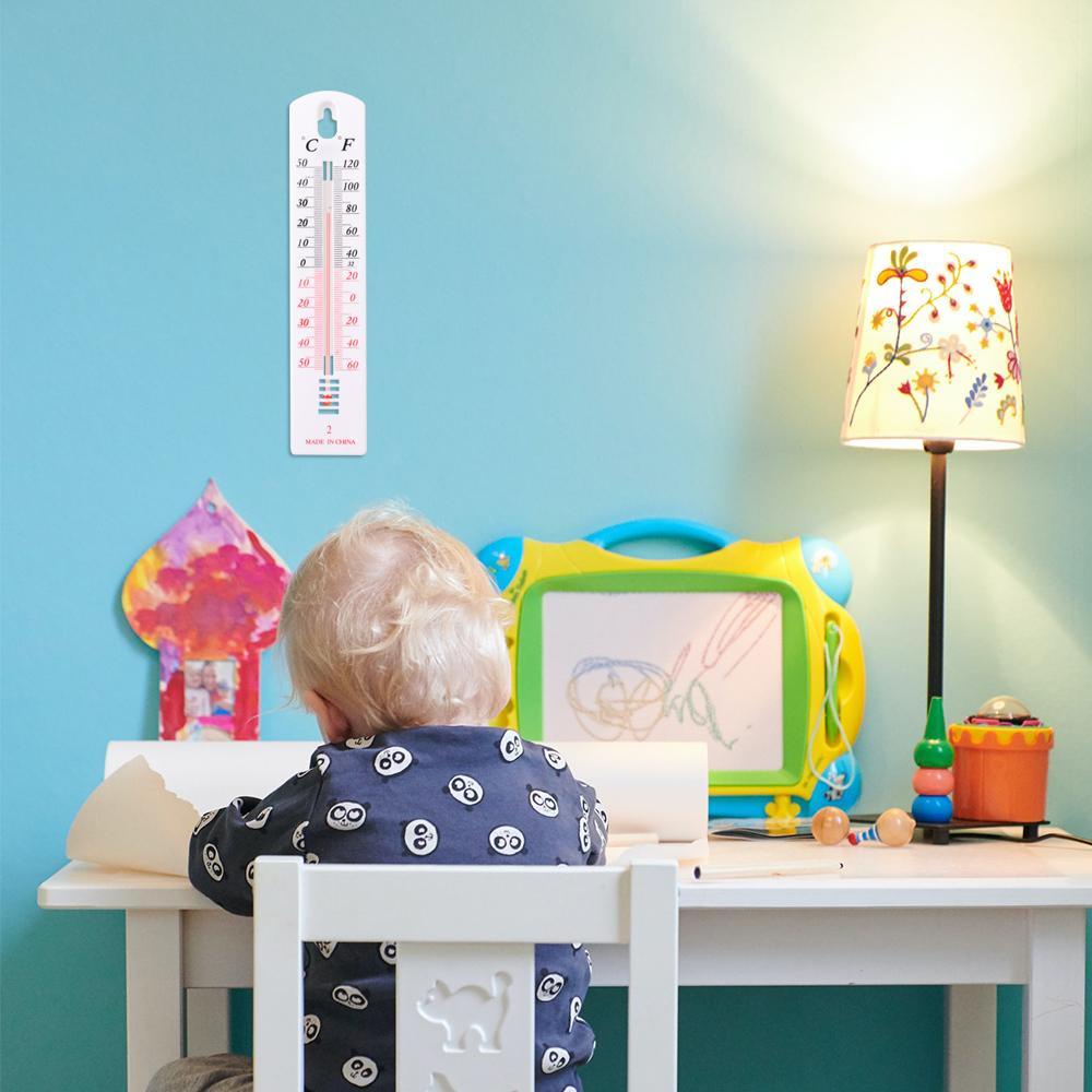 EUCA Nhiệt Kế Nhựa Treo Tường Tiện Dụng Cho Văn Phòng