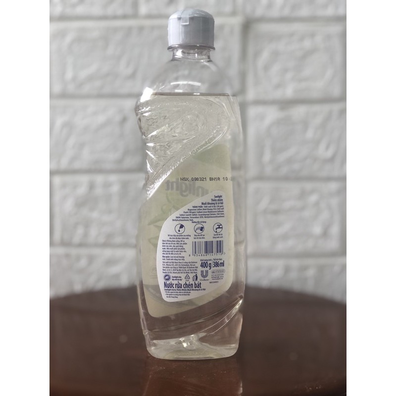 NƯỚC RỬA CHÉN BÁT ĐĨA SUNLIGHT HƯƠNG THIÊN NHIÊN 400ML