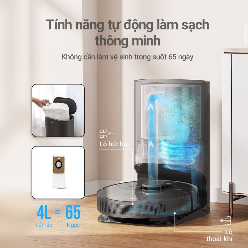 Robot Hút Bụi Lau Nhà Thông Minh Dreame Bot Z10 Pro/D10S Plus - Bản Quốc Tế