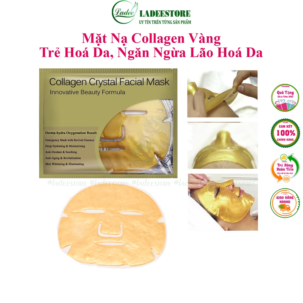 Mặt Nạ Dưỡng Da Collagen Vàng Cải Thiện Da Bị Lão Hoá, Giúp Trẻ Hoá Da Làm Da Căng Bóng Mịn Màng