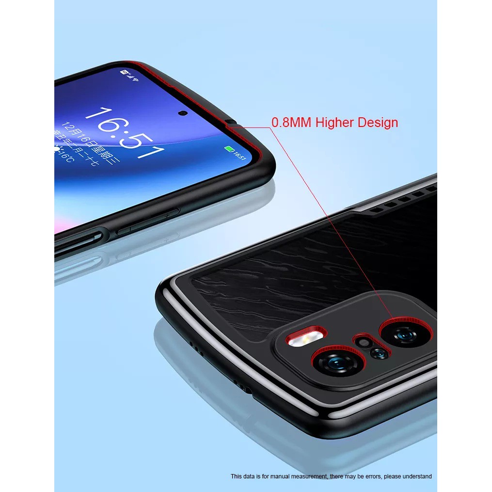 Ốp lưng Poco F3 / Redmi K40 / K40 Pro / Poco F4 / K40s / K50 Ultra / Xiaomi 12T hiệu Xundd chống sốc lưng trong viền màu