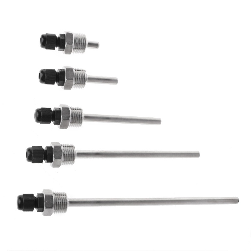 Ống Nước Bằng Thép Không Gỉ 304 1 / 2 inch Cho Max 6mm PT100 PT1000 NTC10K NTC50K L30-L200mm