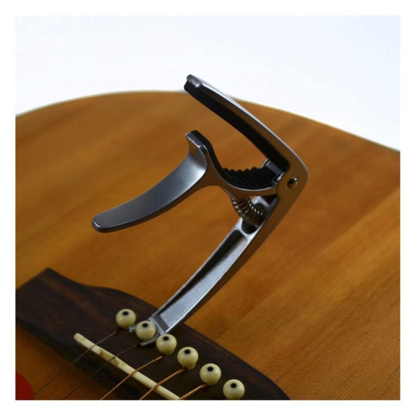 Capo guitar có đuôi móc chốt đàn màu đen cao cấp PL CP03