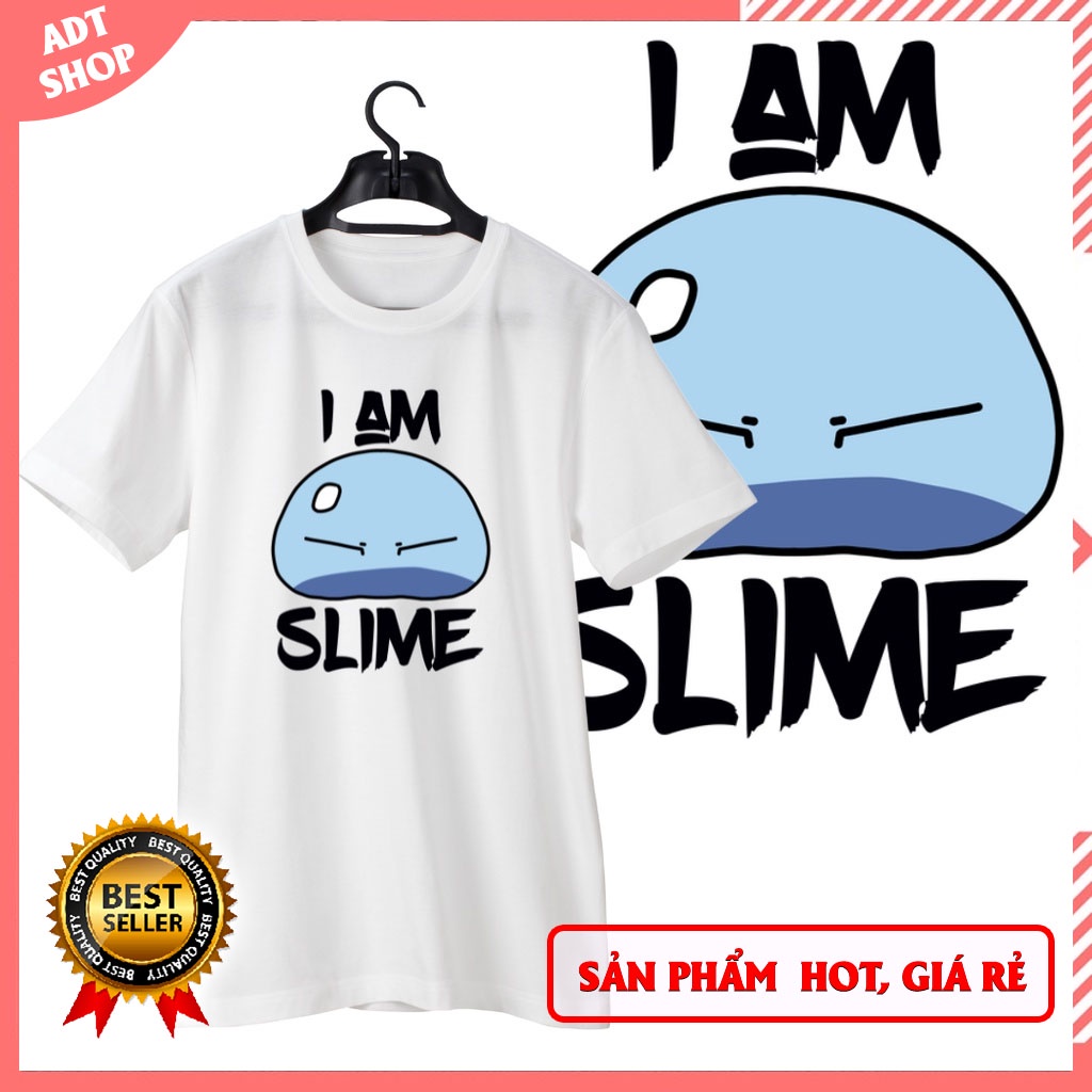 Áo thun I Am Slime Tensura Rimuru Anime ngắn tay cổ tròn màu trắng cực HOT giá siêu rẻ