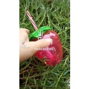 Bình Nước Dâu Tây Cốc Đựng Nước Hình Quả Dâu Tây Tặng Kèm Ống Hút