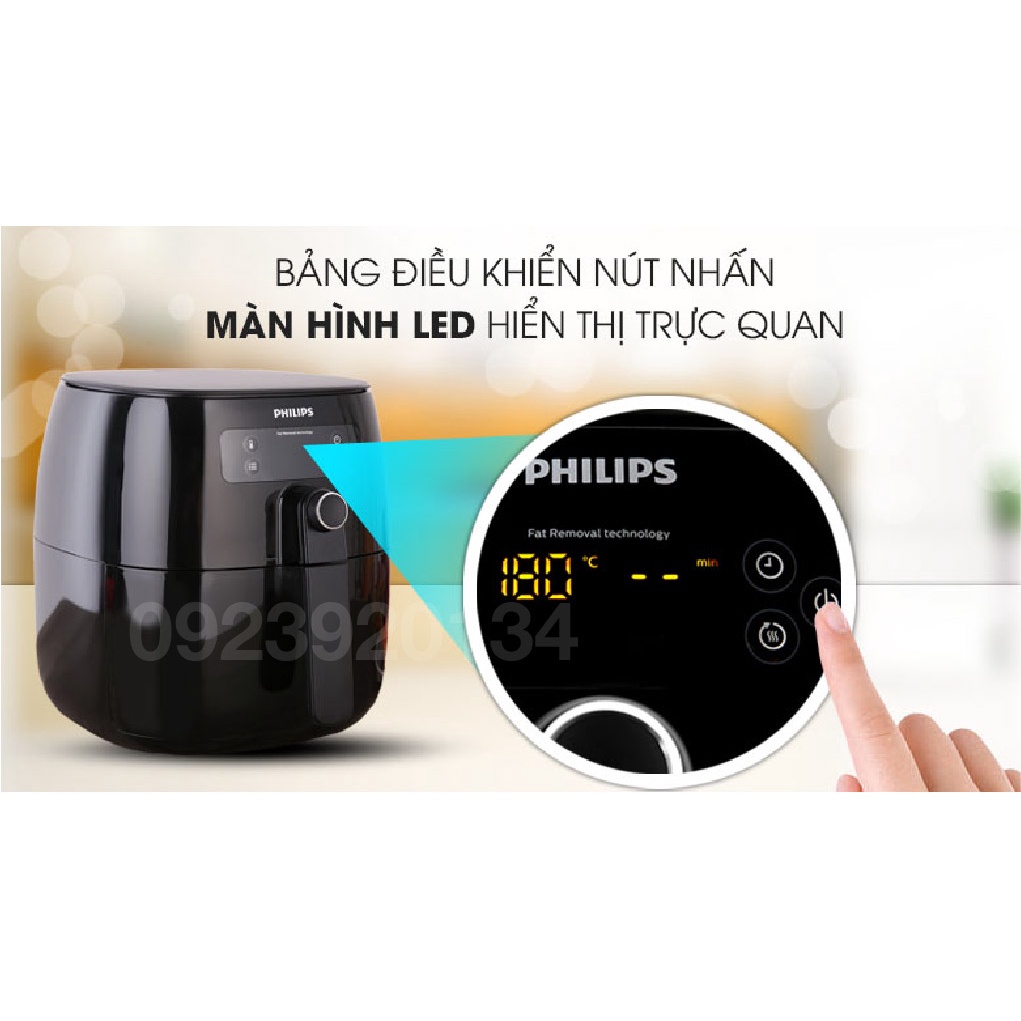 [Mã ELHADEV giảm 4% đơn 300K] Nồi chiên 2.4 lít Philips HD9745