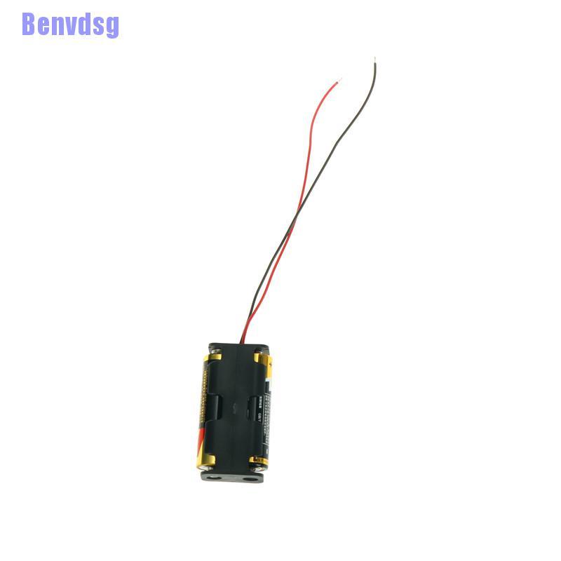 1 Hộp Pin Có Dây Bằng Nhựa Màu Đen Cho 2 X Aa