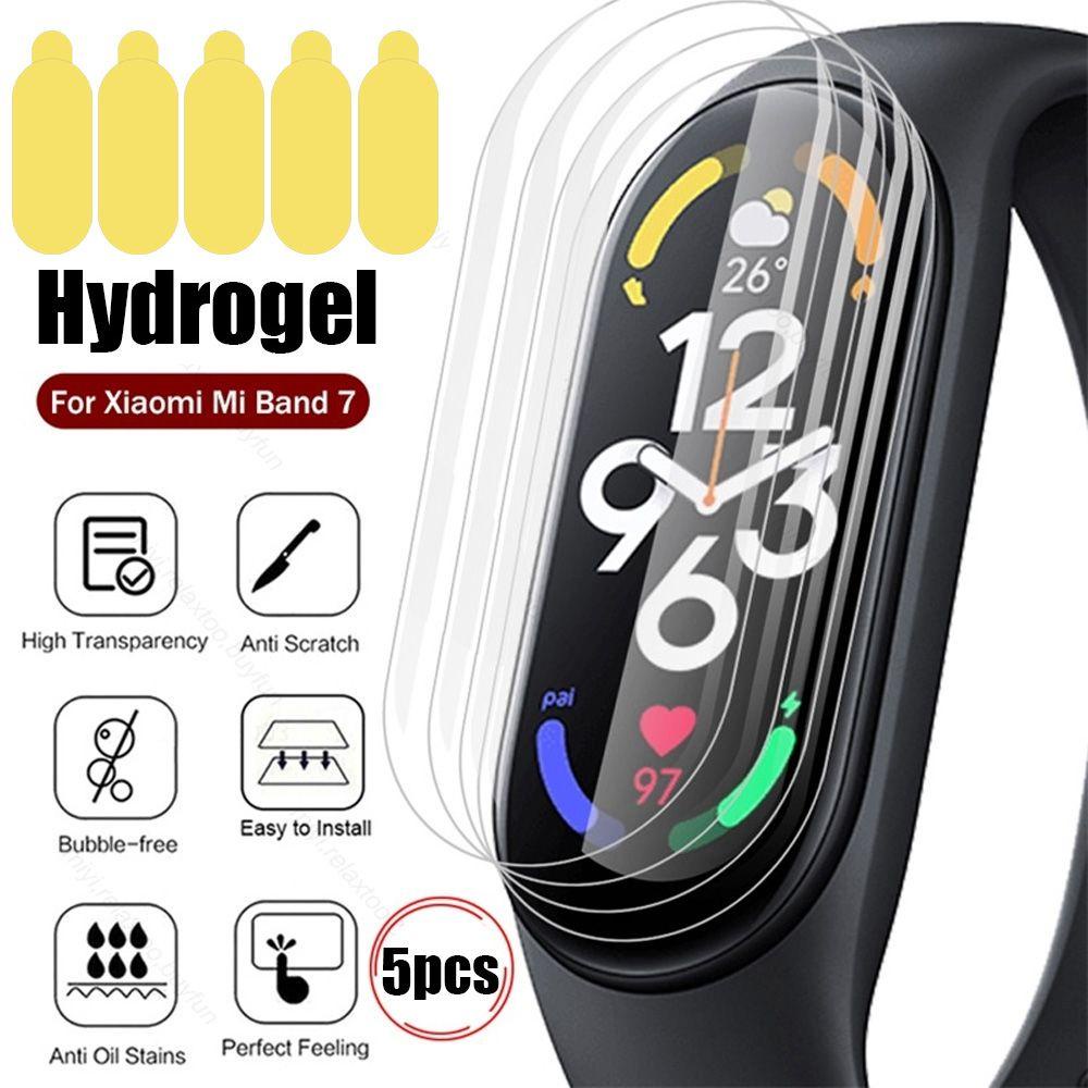 Set 5 Phim TPU Mềm HD Chống Dấu Vân Tay Chống Trầy Cho Xiaomi Mi Band 7