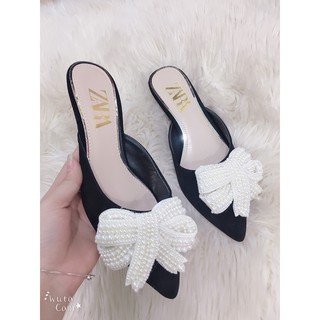Dép thời trang nữ_ SỤc nơ_ Sục zara nơ