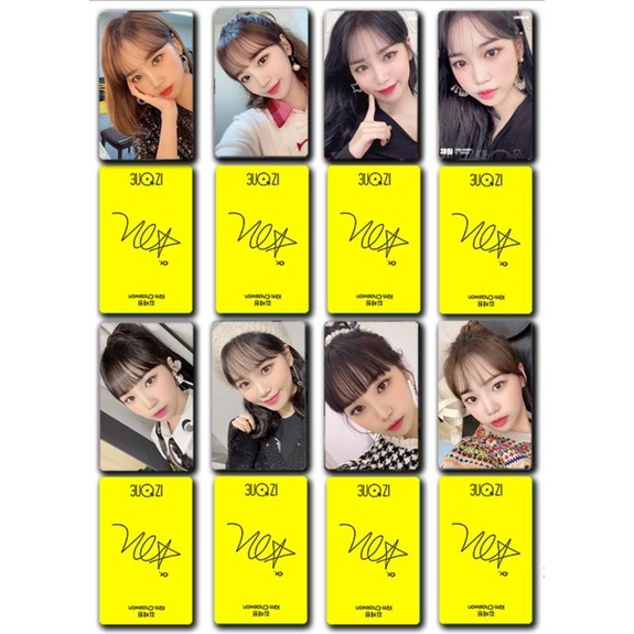 Set card chữ kí Kim Chaewon IZONE