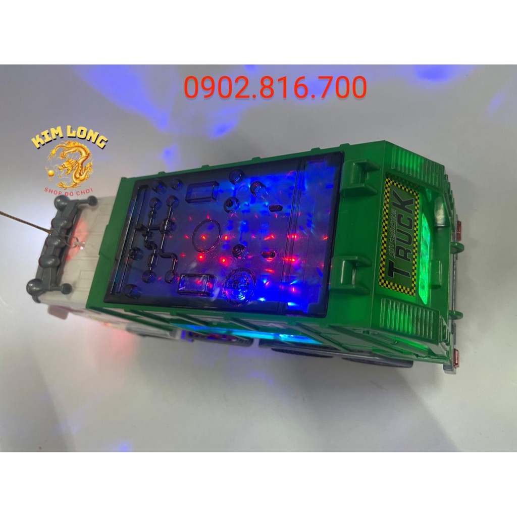 Đồ chơi lồng đèn trung thu cho bé hình XE CÔNG TRÌNH - XE RÁC tặng pin có đèn và nhạc quà tặng trung thu cho bé
