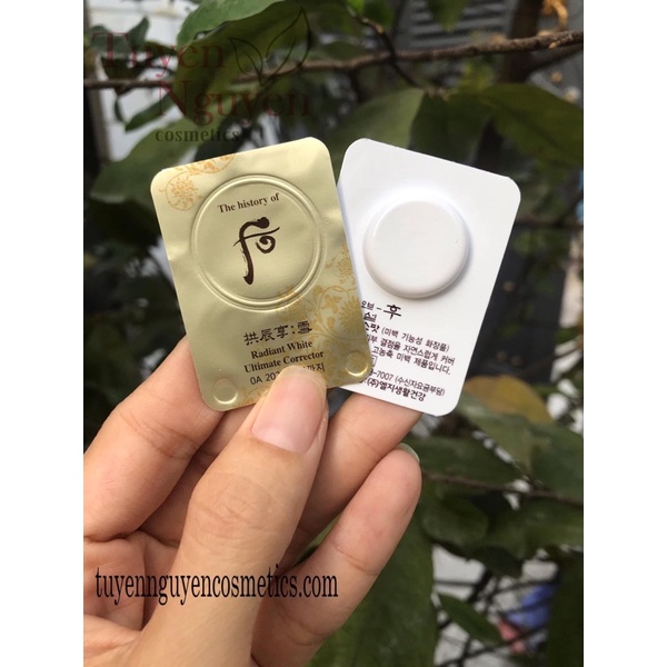 Vỉ Cao nám whoo radiant white ultimate corrector