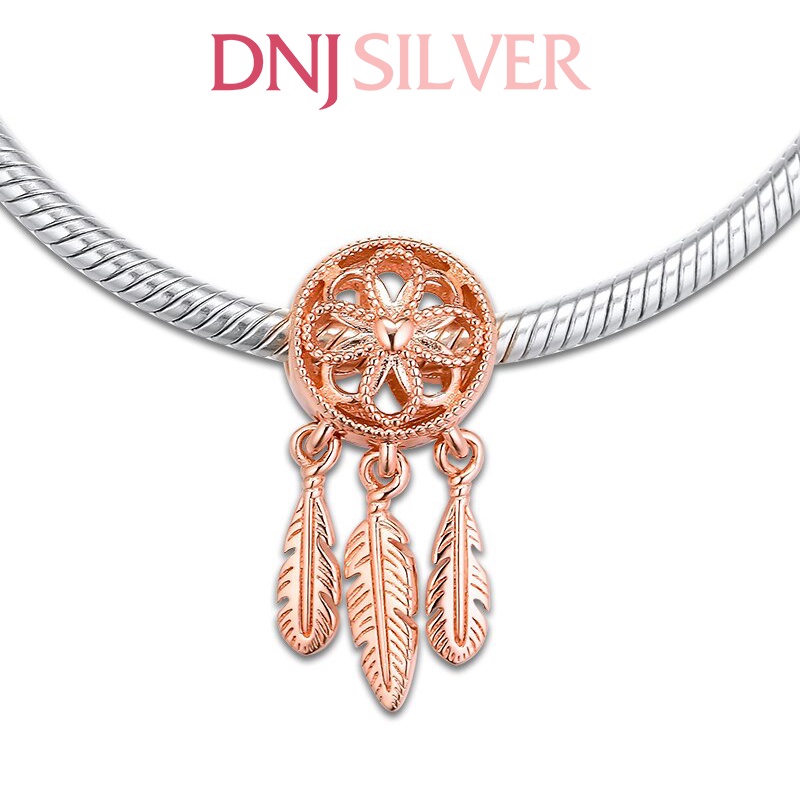 Charm bạc 925 cao cấp, hàng chuẩn bạc - Mẫu RoseGold Spiritual Dreamcatcher thích hợp để mix vòng tay charm - DN254