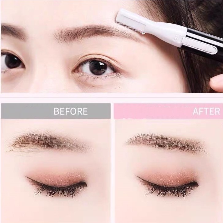 Máy Tông Đơ Cạo Chân Mày Kèm Lược Tỉa + Cọ Quét