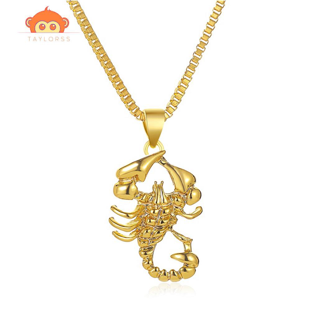 (Fast Shipping)Scorpion Pendant Necklace Women Scorpio Hip Hop Street Jewelry Long Chain