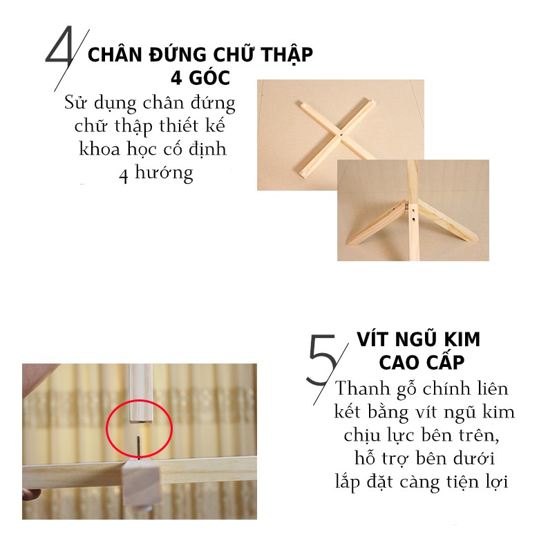 Giá treo quần áo túi xách đa năng cây treo đồ thông minh 170CM