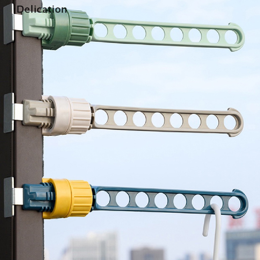 Thanh treo móc quần áo Gắn Tường 8 Lỗ Giúp Tiết Kiệm Không Gian Tiện Dụng