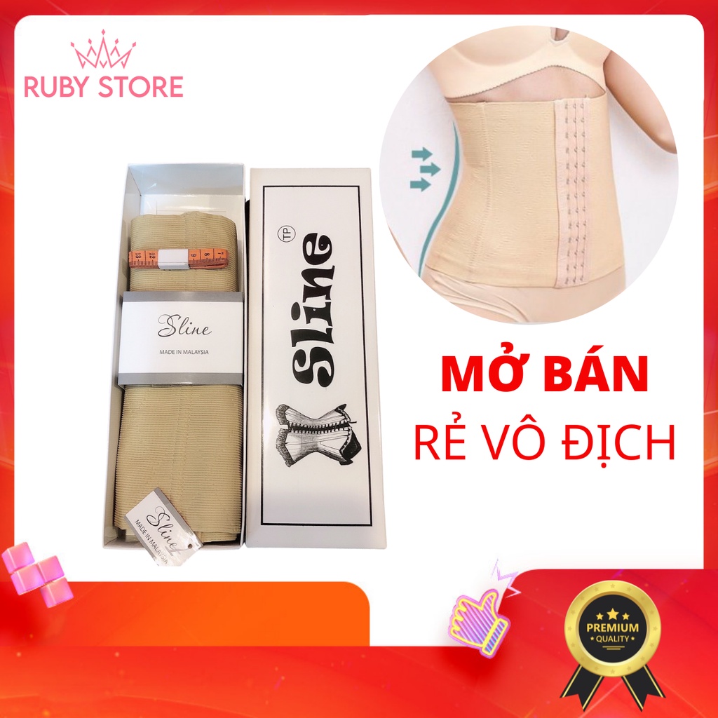 Gen nịt bụng Sline, đai siết eo, giảm mở bụng, Chính hãng Full box loại đẹp 24cm, 28cm. Lưu ý: Shop ko nhận đổi trả !