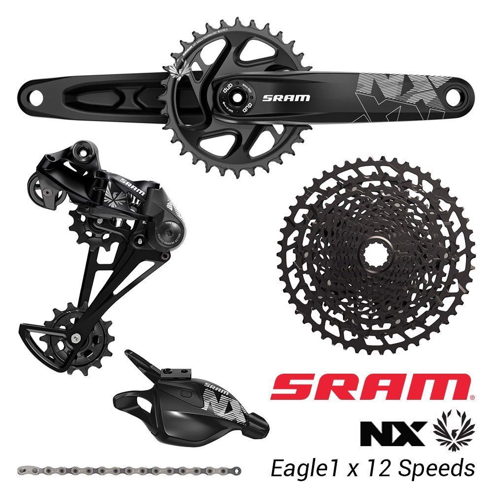 Group SRAM NX Eagle 1x12 Tốc Độ 36T 170Mm Líp  11-50T  Dành Cho Dòng Xe MTB