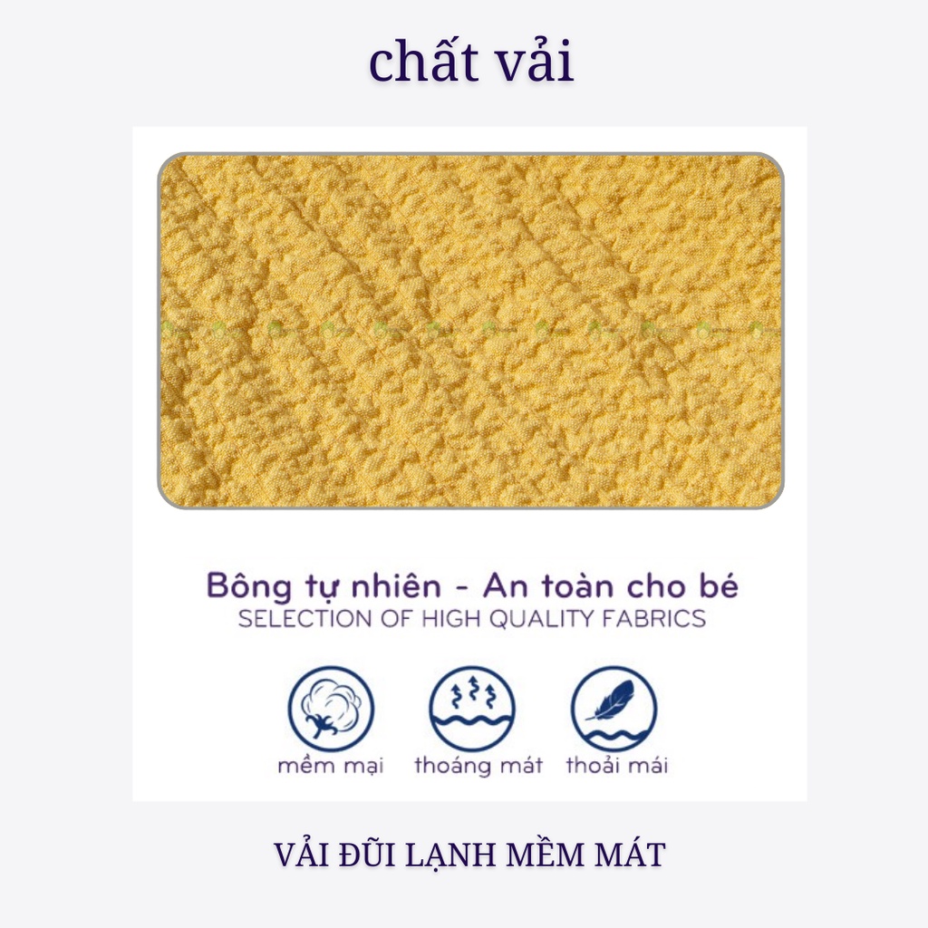 Set Bộ Sát Nách Cho Bé Vải Đũi Xốp Túi Trước Cầu Vồng, Bộ Đồ 3 Lỗ Cho Bé Mặc Đi Chơi CK16