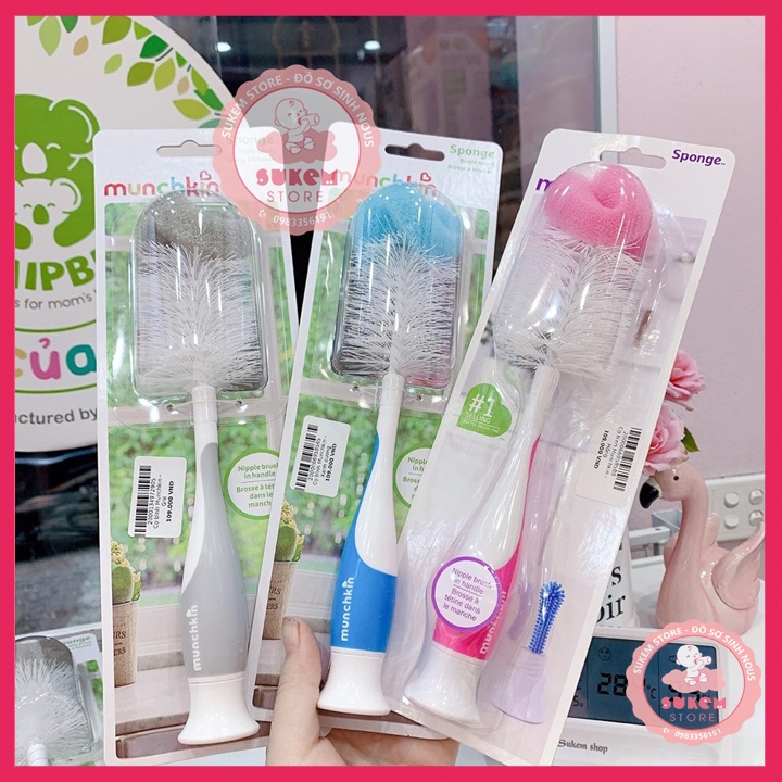 Cọ Bình Sữa Munchkin Thiết Kế 2 Trong 1