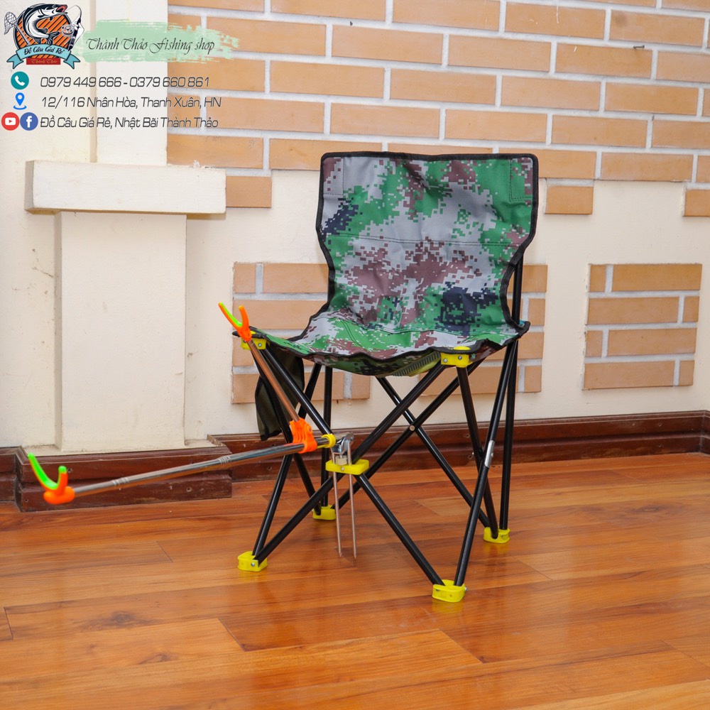 Ghế ngồi rằn ri, chuyên câu lục, đơn đài, dã ngoại – Thiết kế nhỏ gọn, size to cho người lớn ( SẢN PHẨM CHẤT LƯỢNG CAO )