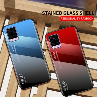 Ốp Điện Thoại Mặt Kính Cường Lực Cứng Cho Vivo V20 Pro SE Y20 Y20i