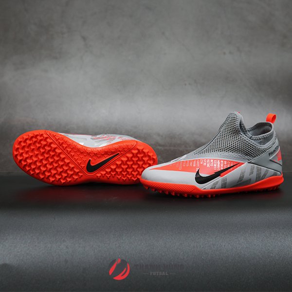 GIÀY ĐÁ BÓNG CHÍNH HÃNG NIKE JR. PHANTOM VSN 2 ACADEMY DF TF - CD4078-906 - XÁM/ĐỎ
