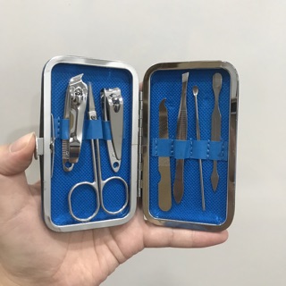 Bộ Dụng Cụ Chăm Sóc Móng Tay Móng Chân Cá Nhân Mini Manicure Set 7 Món