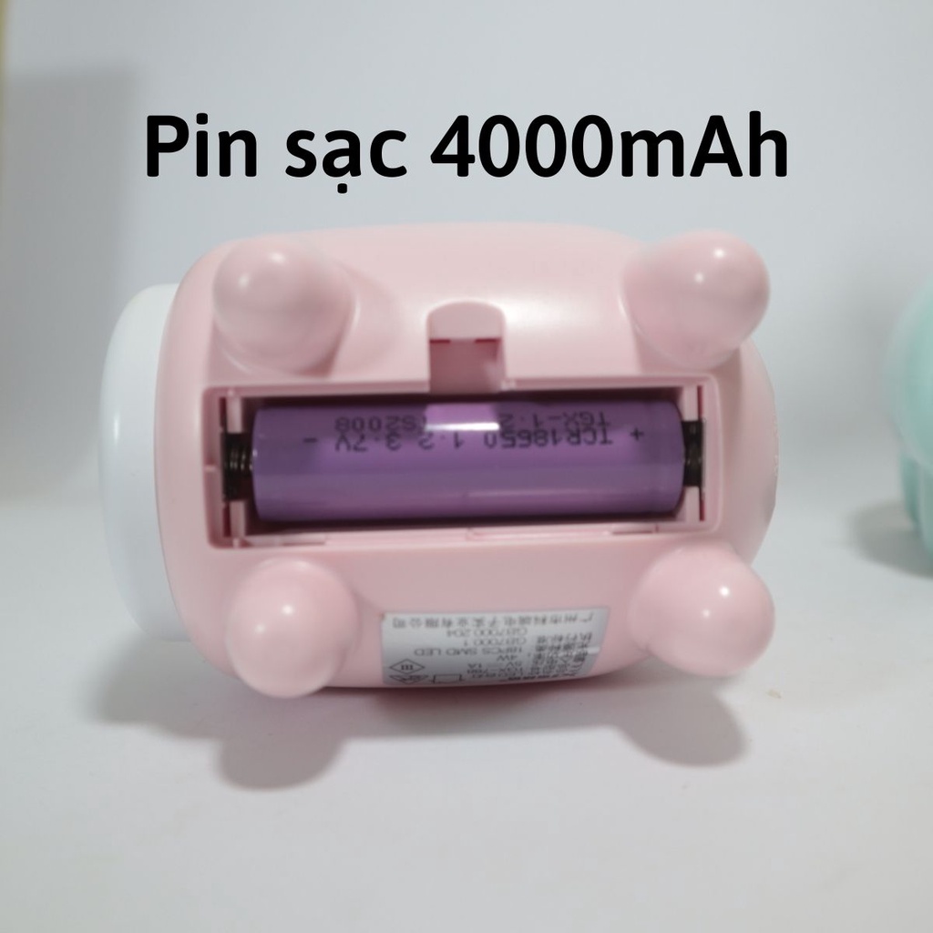 Đèn học để bàn tích điện 3 màu ánh sáng chống cận thị cho trẻ em, bóng led cảm ứng không tỏa nhiệt mã TGX - 788