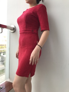 Đầm nữ chất nhung cao cấp GenViet