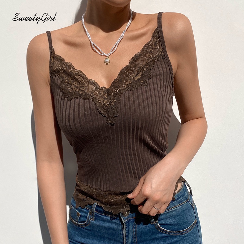 Áo Hai Dây Cổ Chữ V Hở Lưng Màu Sắc Trơn Quyến Rũ Dành Cho Nữ 2022