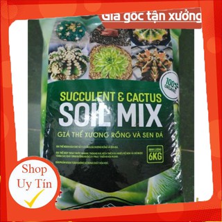Đất trồng soil mix túi 6kg, cực tốt cho sen đá, xương rồng🔥|FREESHIP 🌺 HÀNG UY TÍN | LỖI 1 ĐỔI 1
