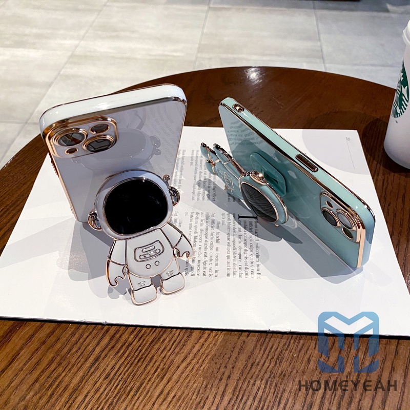 Ốp Điện Thoại Mềm Chống Sốc Hình Phi Hành Gia Hoạt Hình 3D Cho iPhone 11 12 13 Pro Max