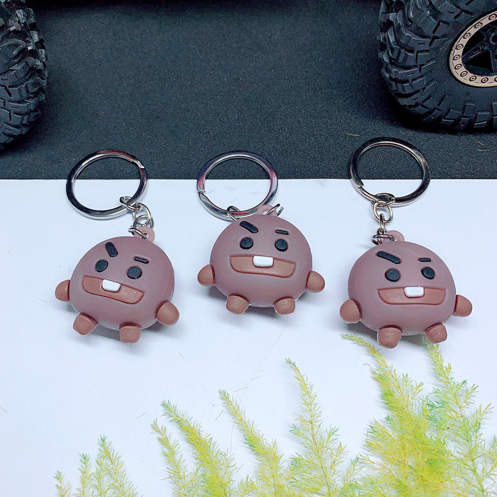 Móc Khóa, Móc Khóa Hình BT21 Mini Dễ Thương Treo Móc Khóa Xe, Móc Khóa Balo, Móc Khóa Ví Làm Quà Tặng