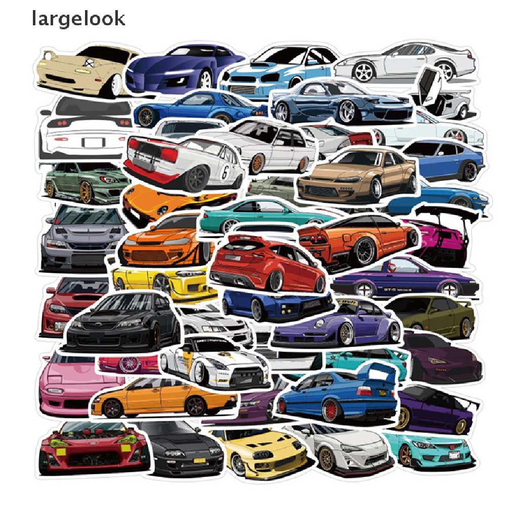 50 miếng dán hình graffiti trang trí cho xe hơi / ván trượt / guitar