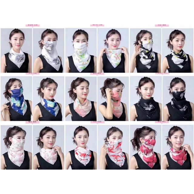 Combo 20 khẩu trang chùm cổ (sỉ 18k)