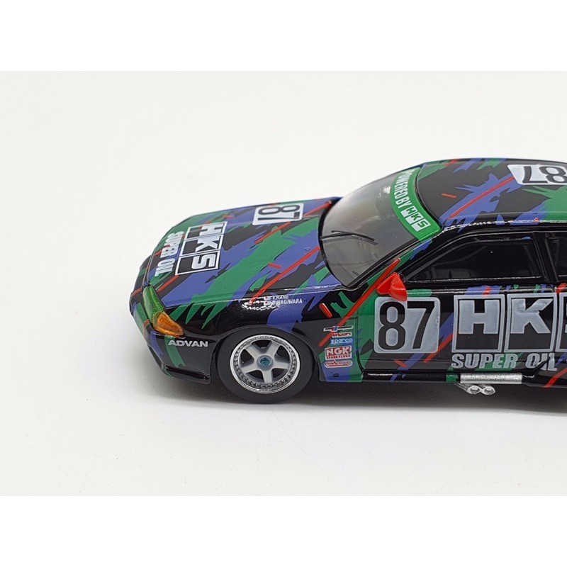 Xe Mô Hình Nissan Skyline GT-R (R32) Gr.A #87 HKS 1993 Japan Touringcar Championship 1:64 MiniGT ( Xanh Lá )