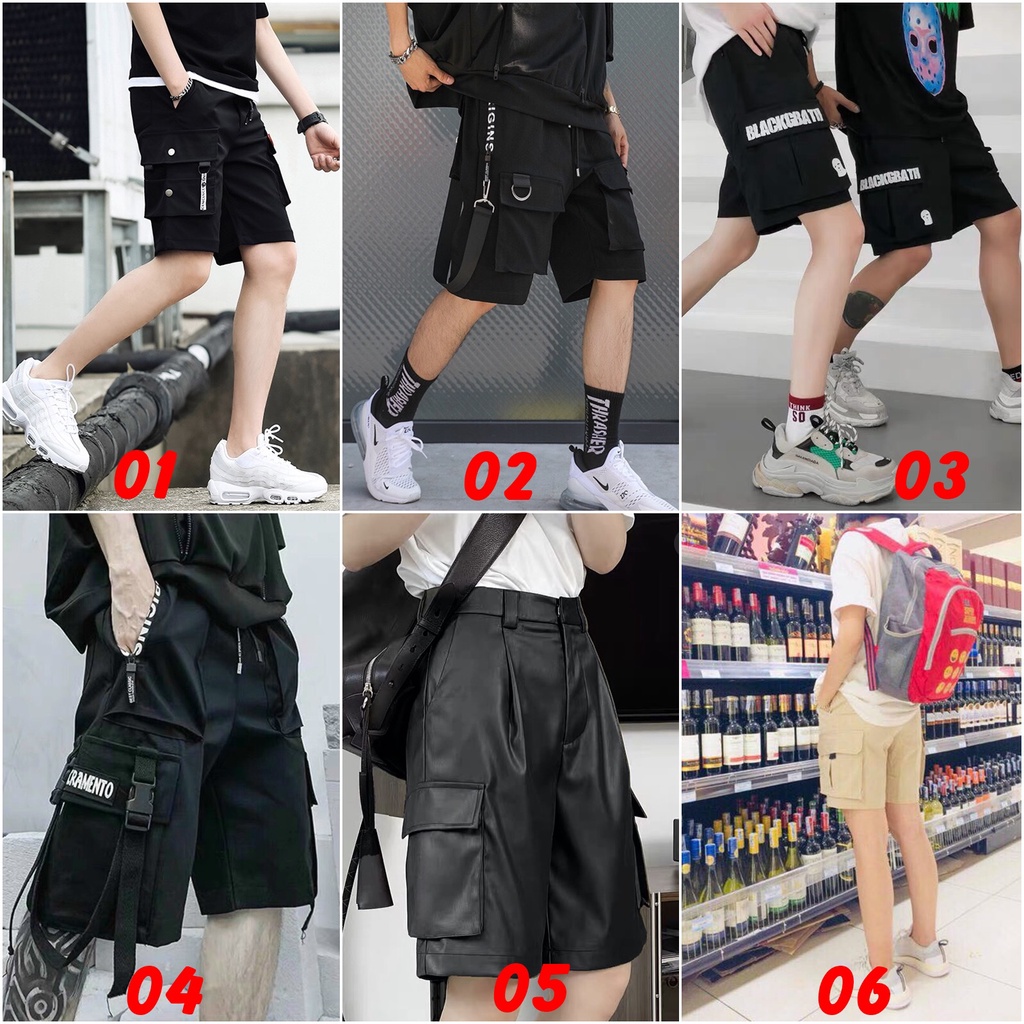 Quần Short Kaki Nam Nữ Túi Hộp Unisex Chất Dày Dặn Không Xù