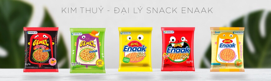 Snack mì ăn liền enaak 24 gói/30gr vàng